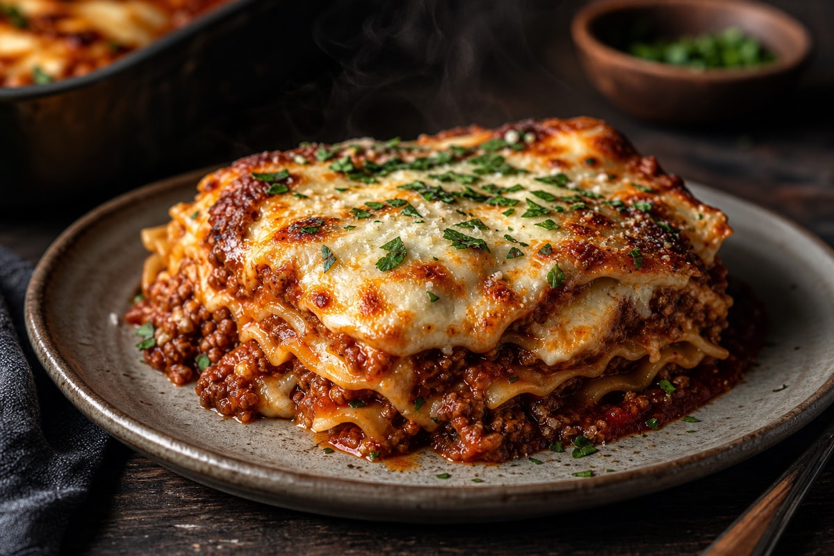 Deconstructed Lasagna recipe from Derek's Table