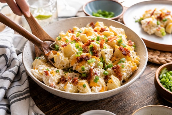 Loaded Baked Potato Salad Loaded Baked Potato Salad recipe from Derek's Table