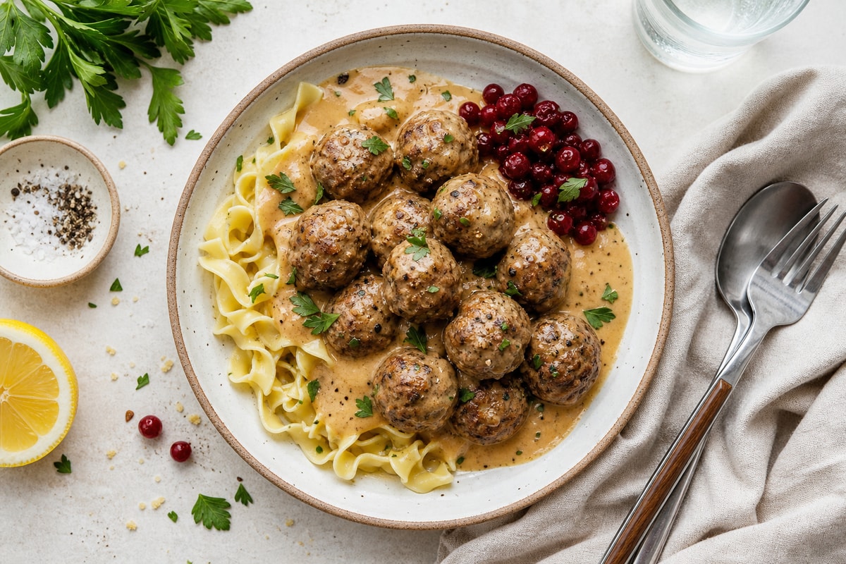 Swedish Meatballs Swedish Meatballs recipe from Derek's Table