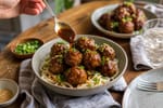 Teriyaki Meatballs recipe from Derek's Table