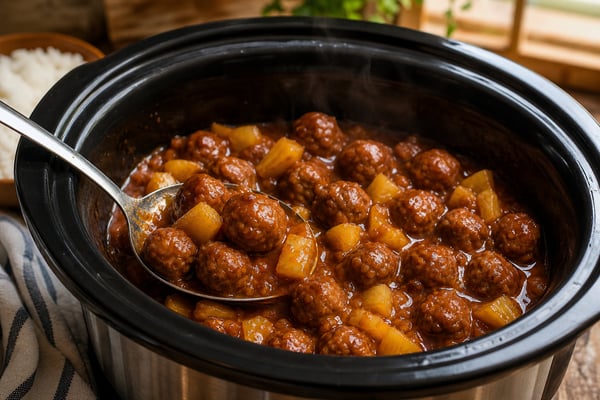 3-Ingredient Hawaiian Meatballs 3-Ingredient Hawaiian Meatballs recipe from Simone's Protein Plate