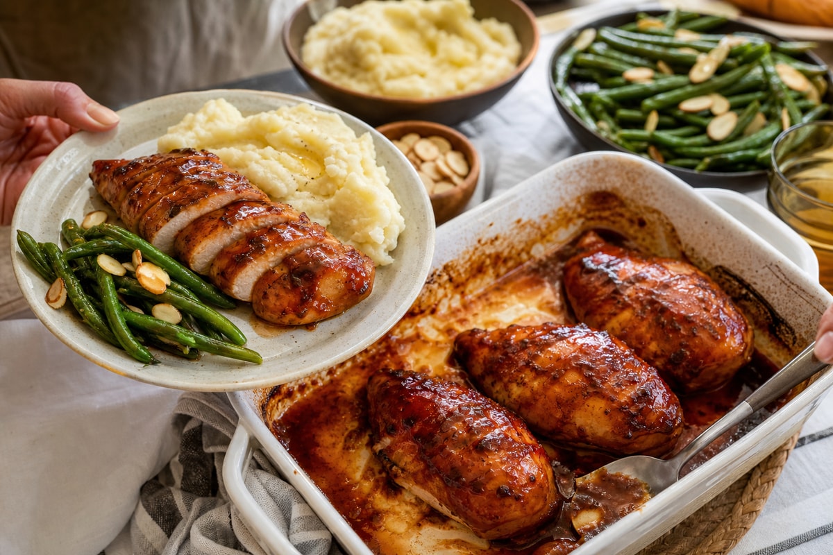 Barbecue Baked Chicken Breasts recipe from Simone's Protein Plate
