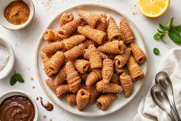 Churro Bugles Churro Bugles recipe from Simone's Protein Plate