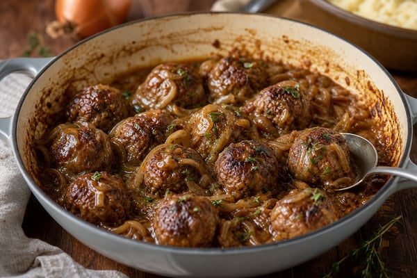 From-Scratch French Onion Meatballs From-Scratch French Onion Meatballs recipe from Simone's Protein Plate