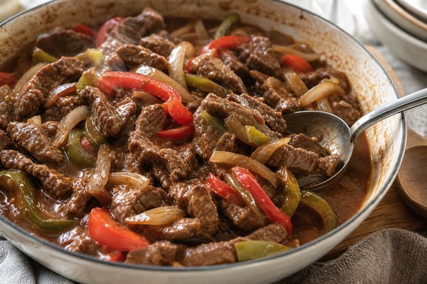 Pepper Steak recipe from Simone's Protein Plate