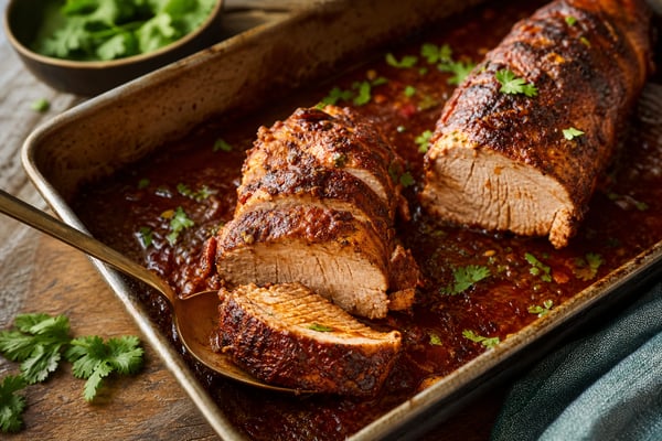 Smoky Chipotle Pork Tenderloin recipe from Clear Brook Kitchen