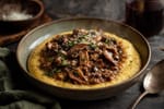 Polenta Bowl Mushroom Ragu recipe from Sage & Millet Kitchen