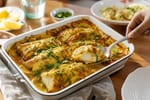 Turmeric Lemon Fish Tray Bake recipe from Crescent & Sumac Kitchen