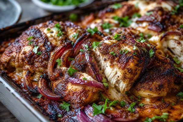 Sumac Onion Chicken Tray Bake Sumac Onion Chicken Tray Bake recipe from Crescent & Sumac Kitchen