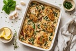 Cream Tuscan Garlic Chicken Tray recipe from Ketolite Table