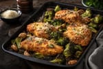 Crispy Parmesan Chicken Tray recipe from Ketolite Table
