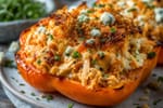 Buffalo Chicken Stuffed Pepper Bake recipe from Ketolite Table