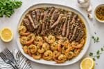 Steak Garlic Butter Shrimp Tray recipe from Ketolite Table