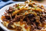 Brisket Onion Gravy Tray recipe from Sabbath Table Studio