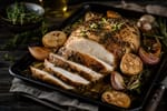 Herb Roast Turkey Breast Tray Sheet recipe from Sabbath Table Studio
