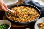Egg Roll Turkey Cabbage Skillet recipe from Counter Carb Kitchen