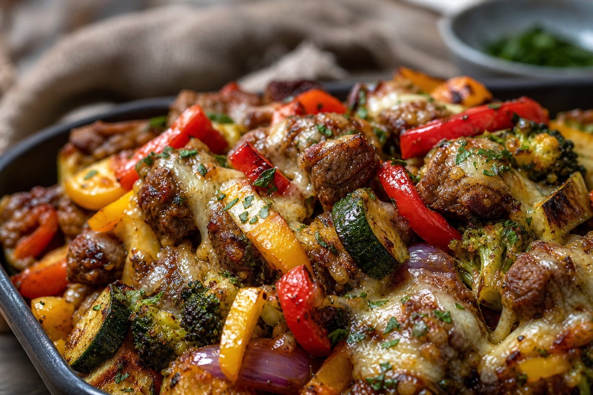 Beef Kebab Vegetable Tray Grill Beef Kebab Vegetable Tray Grill recipe from Counter Carb Kitchen
