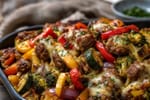 Beef Kebab Vegetable Tray Grill recipe from Counter Carb Kitchen