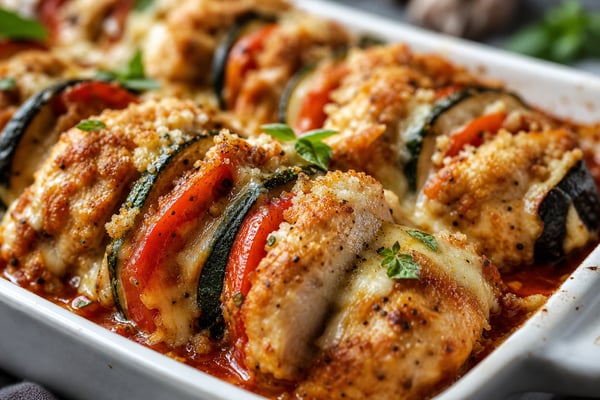 Chicken Breast Ratatouille Tray recipe from Featherlite Fork