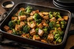 Sesame Soy Tofu Broccoli Tray recipe from Featherlite Fork