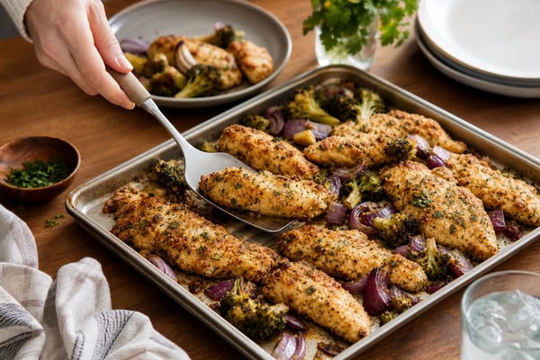 Crispy Baked Herb Chicken Tender Tray Crispy Baked Herb Chicken Tender Tray recipe from Safe Harbor Table