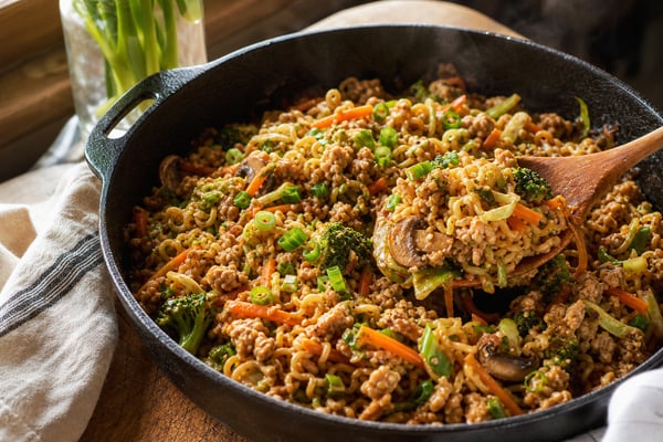 Turkey Vegetable Ramen Shortcut Turkey Vegetable Ramen Shortcut recipe from Safe Harbor Table