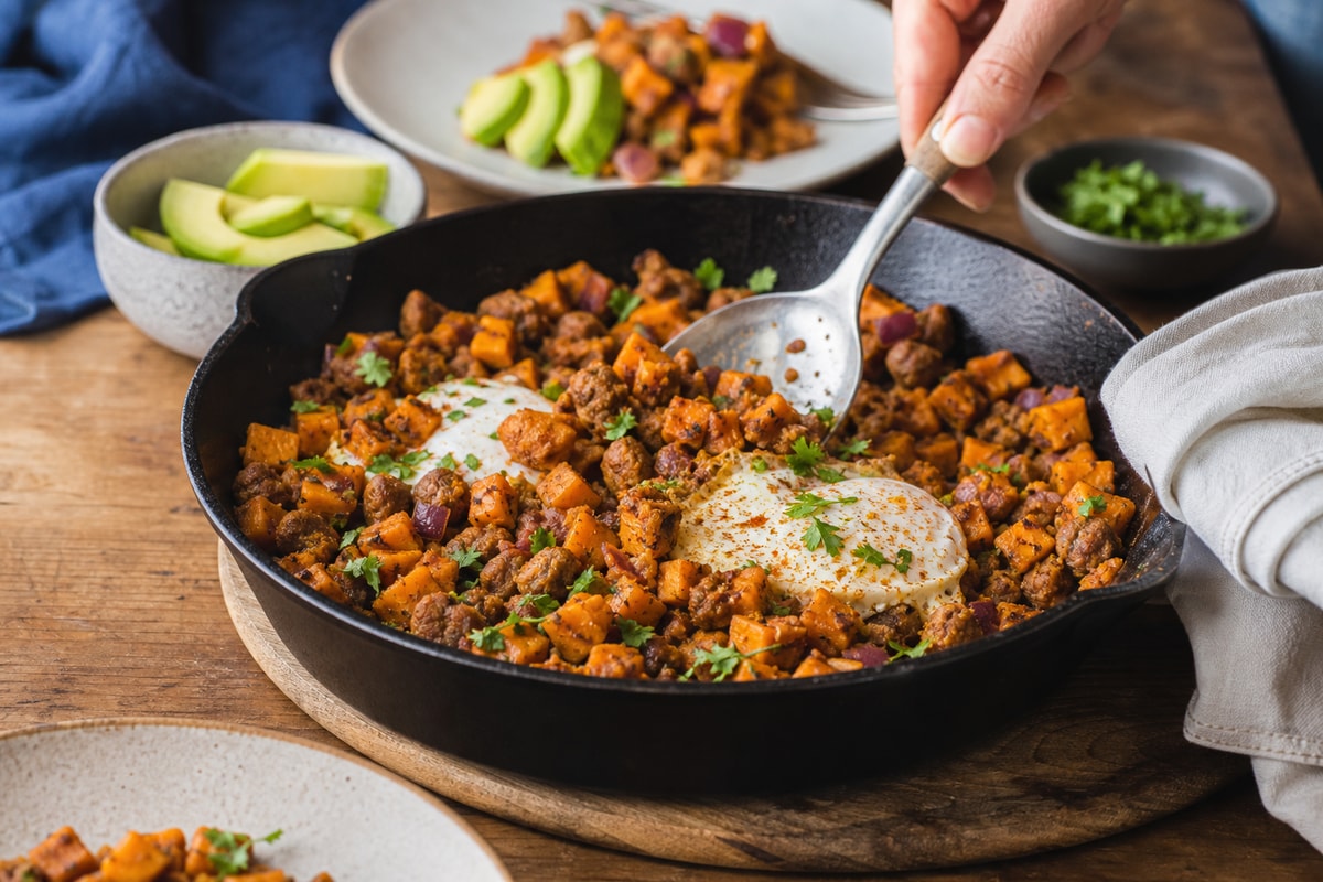 Spiced Sweet Potato Turkey Hash Spiced Sweet Potato Turkey Hash recipe from Primal Flame Kitchen