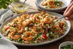 Grilled Shrimp Couscous Salad recipe from Harbor Spoon Kitchen
