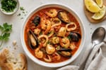 Spicy Seafood Stew Shortcut recipe from Harbor Spoon Kitchen