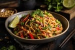 Peanut Lime Noodle Salad recipe from Pure Fork Plant Lab