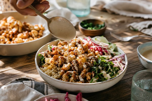 Roasted Cauliflower Shawarma Bowls Roasted Cauliflower Shawarma Bowls recipe from Pure Fork Plant Lab