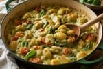 Vegan Pesto White Bean Gnocchi recipe from Pure Fork Plant Lab