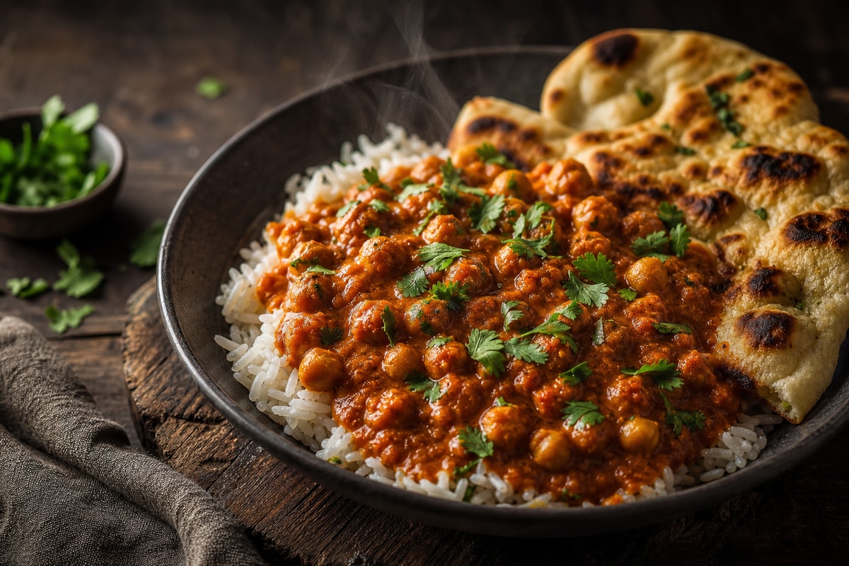 Chickpea Tikka Masala recipe from Verdigrain Table