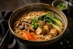Vegetarian Ramen Miso Bowl recipe from Verdigrain Table