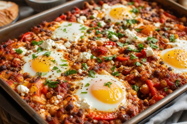 Stretch Eggs Tomato Pepper Skillet Shakshuka Tray Stretch Eggs Tomato Pepper Skillet Shakshuka Tray recipe from Pantry Ledger Kitchen