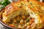 Penny-Wise Veggie Pot Pie Biscuit Top recipe from Pantry Ledger Kitchen
