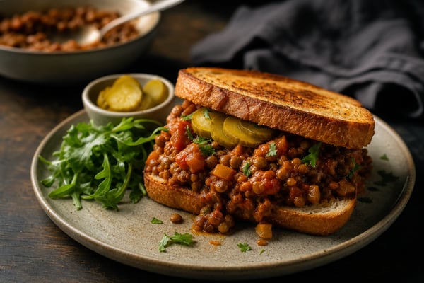 Pantry Sloppy Lentil Sandwich Night Pantry Sloppy Lentil Sandwich Night recipe from Pantry Ledger Kitchen