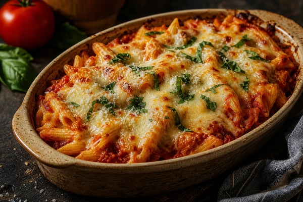 Southern-Style Three Cheese Tomato Bake Pasta Southern-Style Three Cheese Tomato Bake Pasta recipe from Velvet Spoon Kitchen