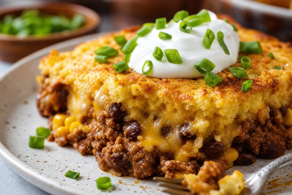Slow-Simmer Cheesy Taco Cornbread Casserole Slow-Simmer Cheesy Taco Cornbread Casserole recipe from Velvet Spoon Kitchen