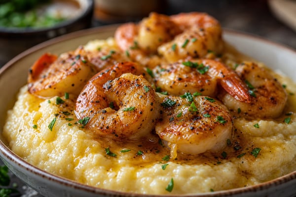 Southern-Style Shrimp Garlic Butter Grit Bowls Southern-Style Shrimp Garlic Butter Grit Bowls recipe from Velvet Spoon Kitchen