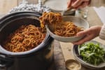 Slow-Simmer Slow Cooker Spaghetti Bolognese recipe from Velvet Spoon Kitchen
