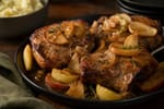 Sunday Baked Pork Chops with Apples recipe from Heritage Fork Suppers