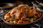 Buttery Mom’s Roast Chicken with Vegetables recipe from Heritage Fork Suppers