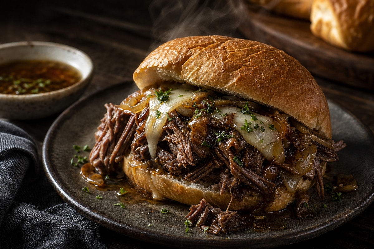 Sunday Chuck Roast Sandwiches recipe from Heritage Fork Suppers