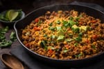 Garden Turkey Taco Quinoa Skillet recipe from Bright Balance Kitchen