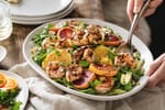 Rainbow Grilled Citrus Shrimp with Greens recipe from Bright Balance Kitchen