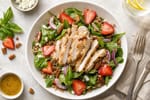 Rainbow Spinach Strawberry Chicken Salad recipe from Bright Balance Kitchen