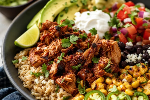 Garden Chile Lime Jackfruit Street Taco Bowls recipe from Bright Balance Kitchen