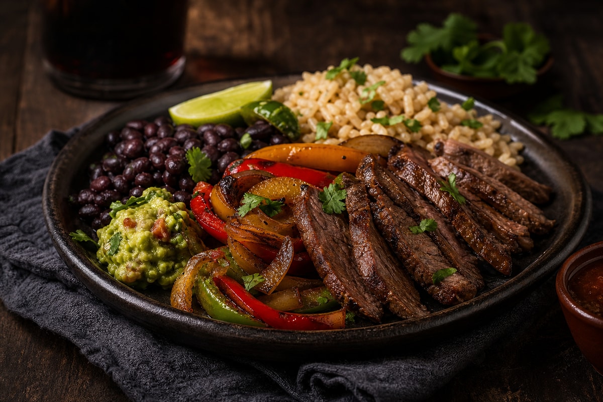 Lean Steak Fajita Protein Plates recipe from Macro Plate Co.