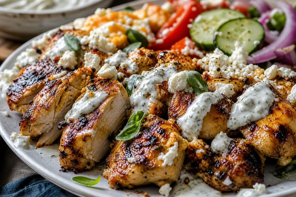 Loaded Greek Yogurt Marinated Chicken Thighs Loaded Greek Yogurt Marinated Chicken Thighs recipe from Macro Plate Co.